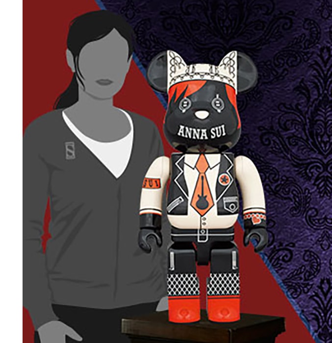 Be@rbrick Anna Sui Red & Beige 1000% Collectible Figure by Medicom