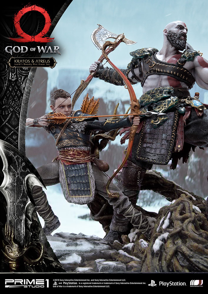 Kratos & Atreus Ivaldi's Deadly Mist Armor Set Collector Edition (Prototype Shown) View 21
