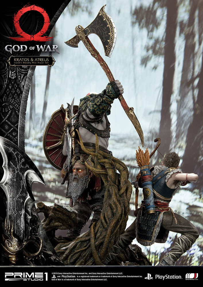 Kratos & Atreus Ivaldi's Deadly Mist Armor Set Collector Edition (Prototype Shown) View 25