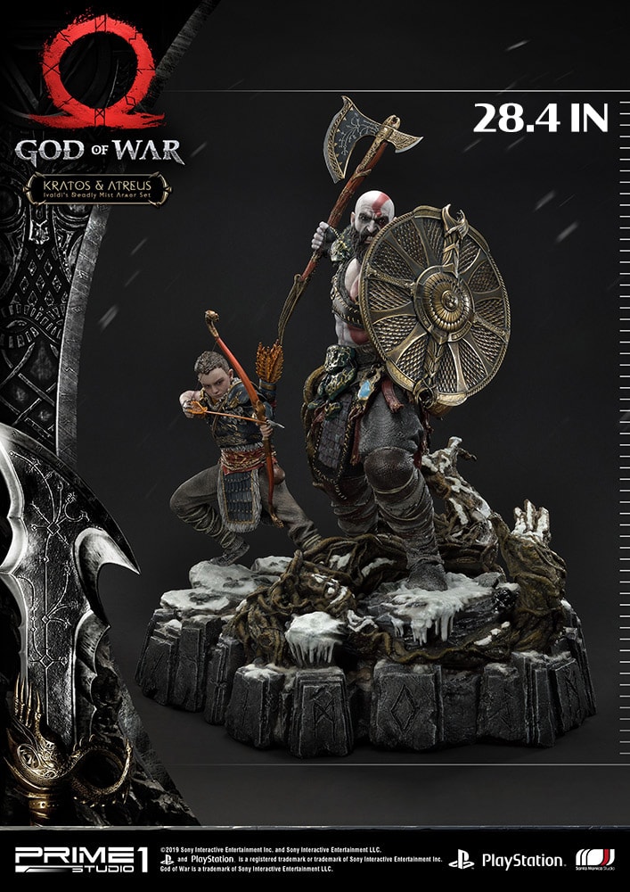 Kratos & Atreus Ivaldi's Deadly Mist Armor Set Collector Edition (Prototype Shown) View 26