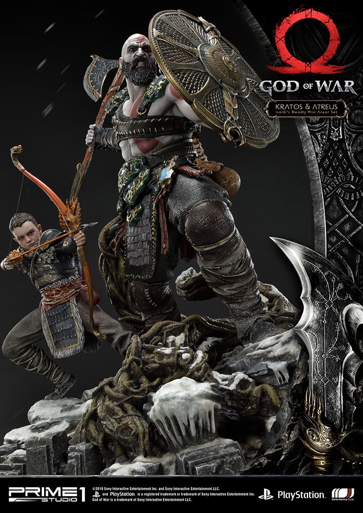 Kratos & Atreus Ivaldi's Deadly Mist Armor Set Collector Edition (Prototype Shown) View 22