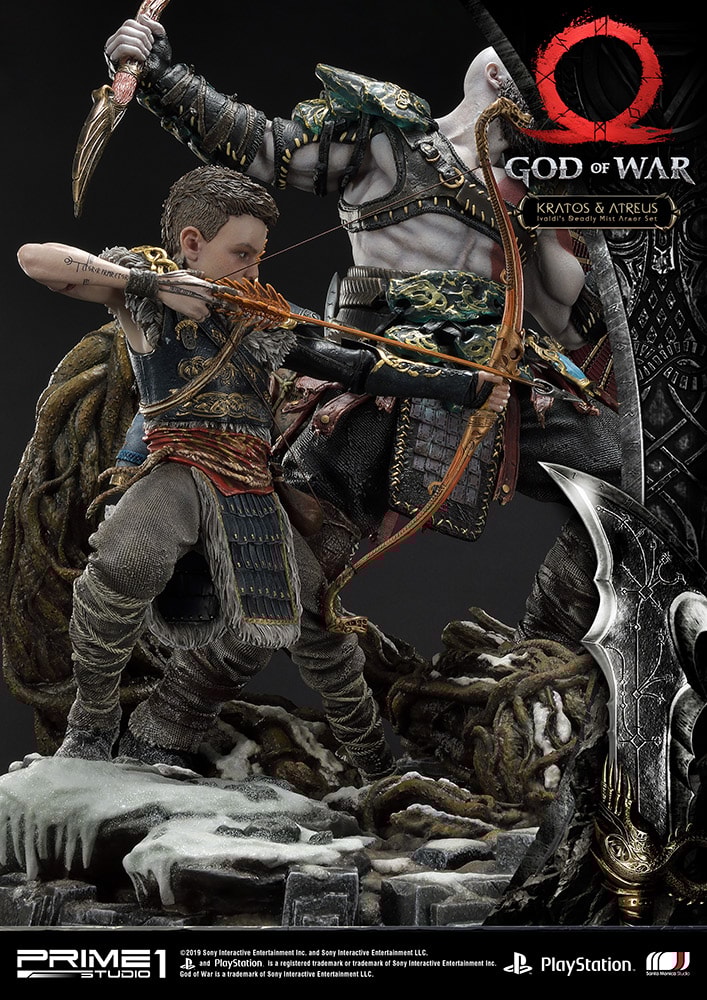 Kratos & Atreus Ivaldi's Deadly Mist Armor Set Collector Edition (Prototype Shown) View 30