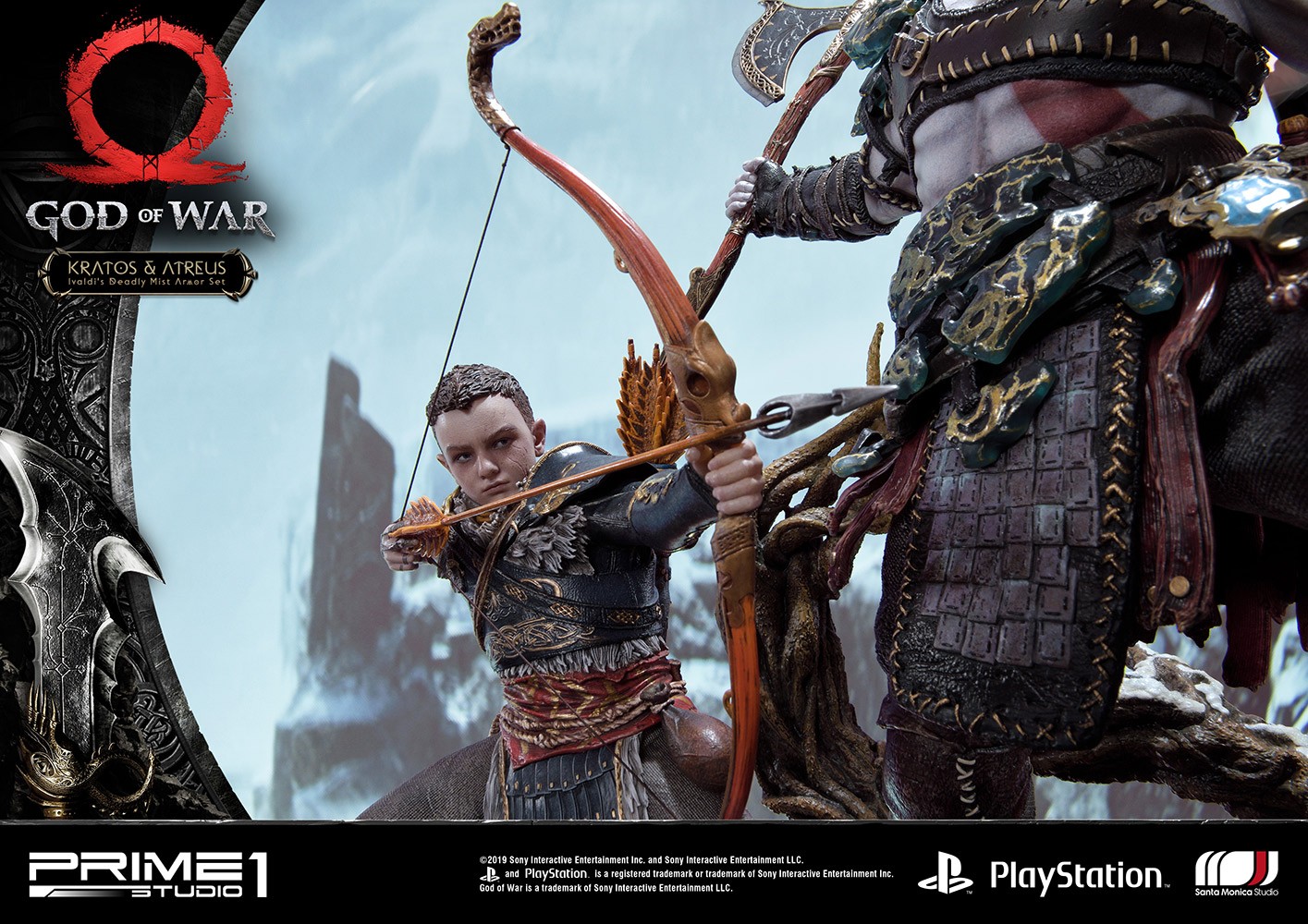 Kratos & Atreus Ivaldi's Deadly Mist Armor Set Collector Edition (Prototype Shown) View 3