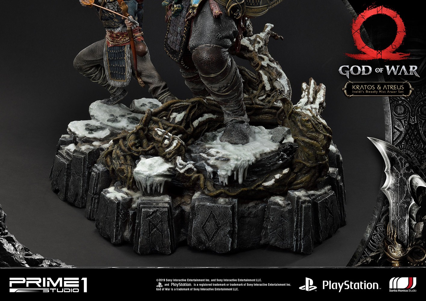 Kratos & Atreus Ivaldi's Deadly Mist Armor Set Collector Edition (Prototype Shown) View 9