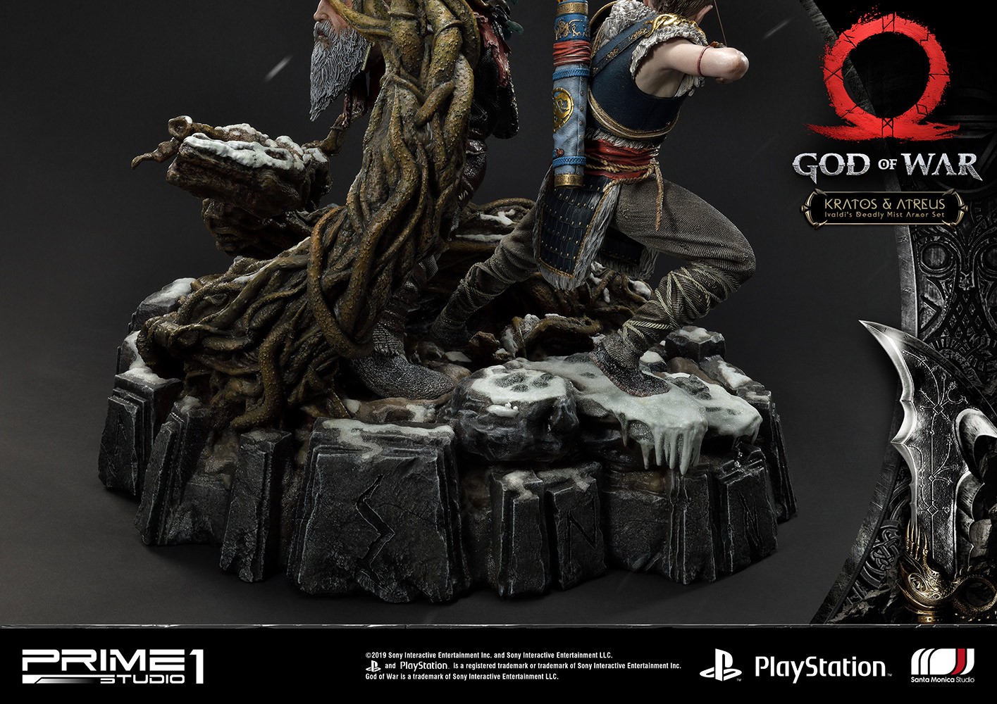Kratos & Atreus Ivaldi's Deadly Mist Armor Set Collector Edition (Prototype Shown) View 2