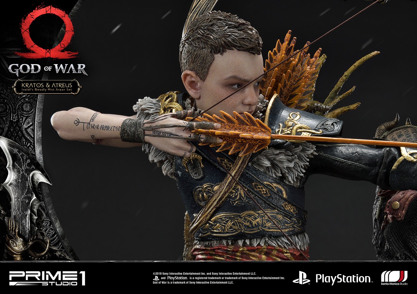 Kratos & Atreus Ivaldi's Deadly Mist Armor Set Collector Edition (Prototype Shown) View 15
