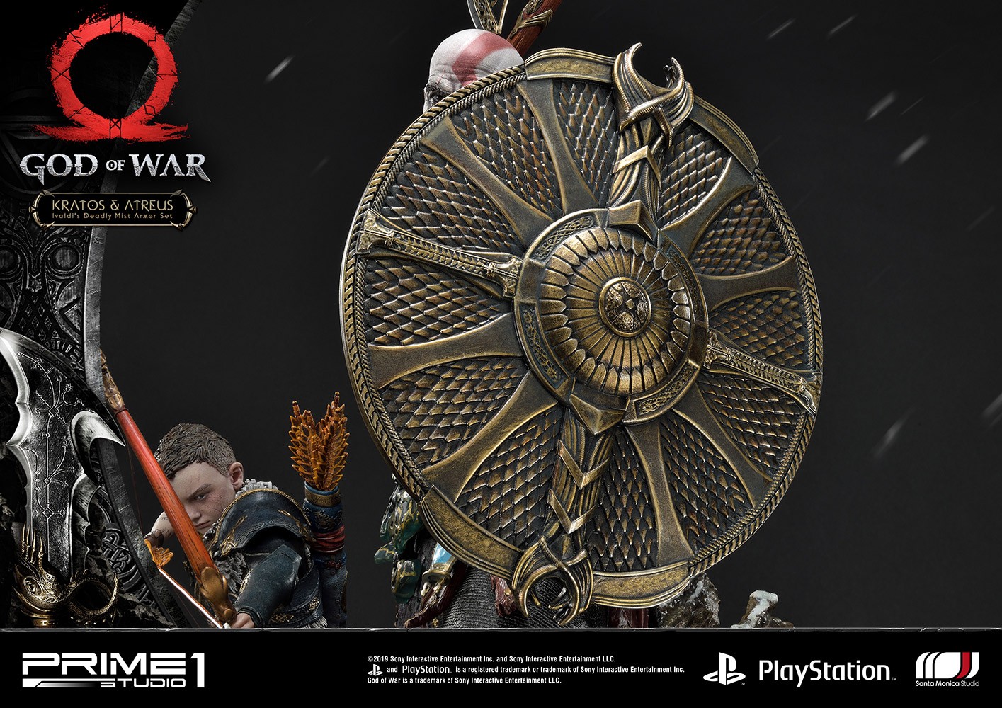 Kratos & Atreus Ivaldi's Deadly Mist Armor Set Collector Edition (Prototype Shown) View 17