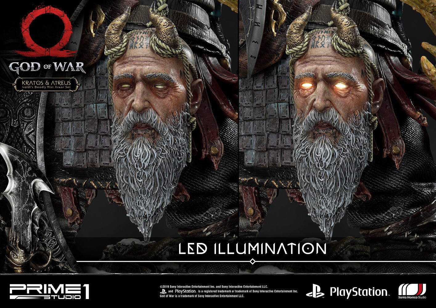 Kratos & Atreus Ivaldi's Deadly Mist Armor Set Collector Edition (Prototype Shown) View 18