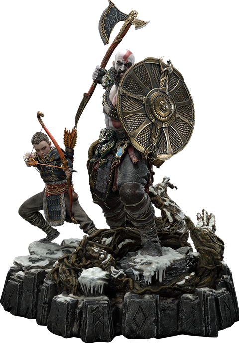 Kratos & Atreus Ivaldi's Deadly Mist Armor Set Collector Edition (Prototype Shown) View 40