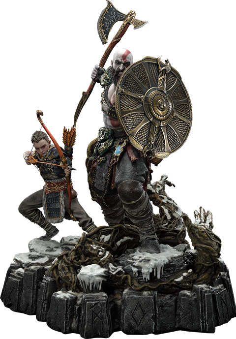Kratos & Atreus Ivaldi's Deadly Mist Armor Set Collector Edition (Prototype Shown) View 40