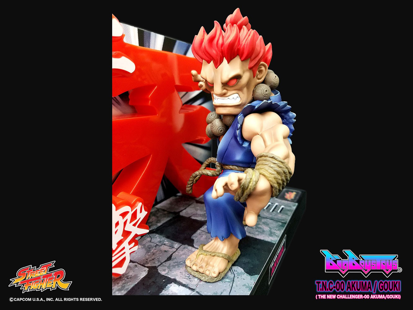Street Fighter Akuma PVC Figure  (Prototype Shown) View 2