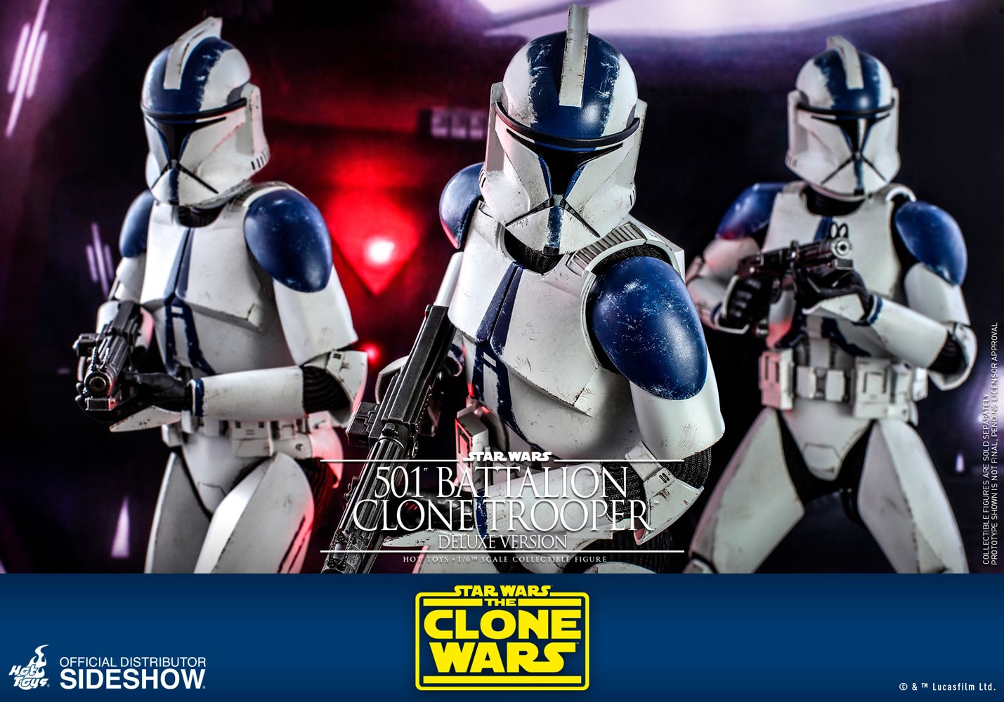 501st Battalion Clone Trooper Sixth Scale Figure by Hot Toys
