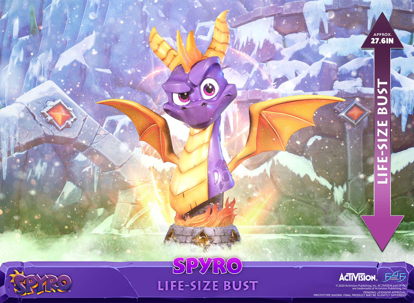 Spyro Spyro Life-Size Bust  (Prototype Shown) View 1