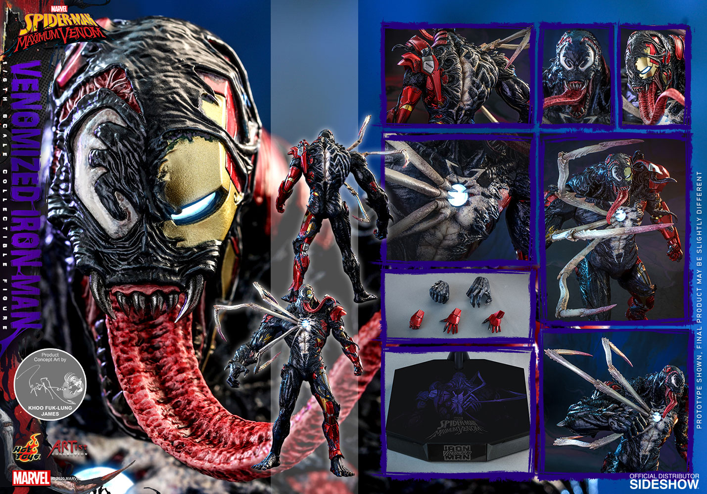 Hot toys venom iron best sale man