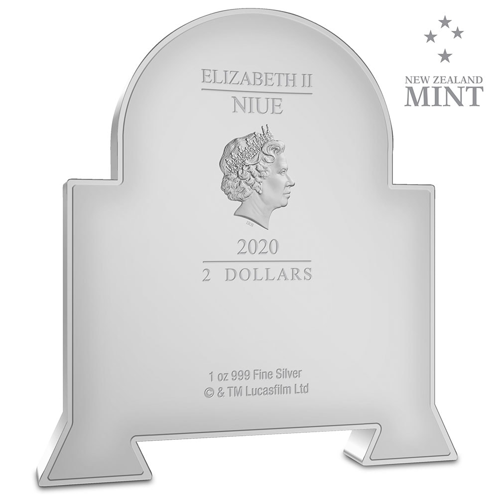R2-D2 1oz Silver Coin- Prototype Shown