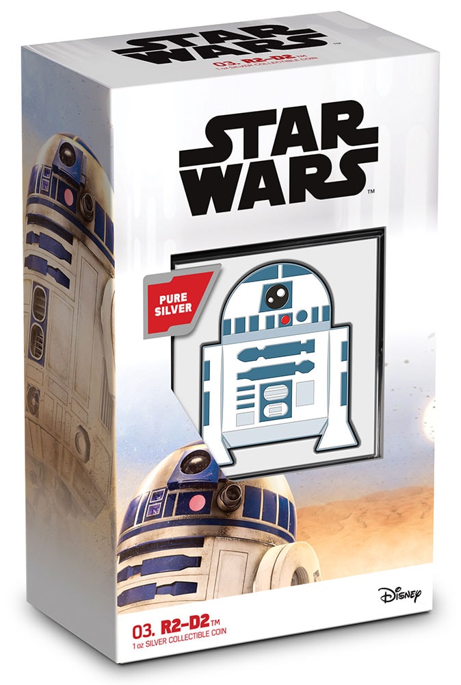 R2-D2 1oz Silver Coin- Prototype Shown