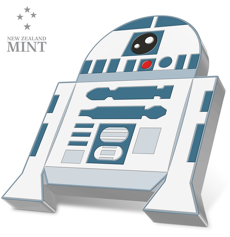 R2-D2 1oz Silver Coin- Prototype Shown