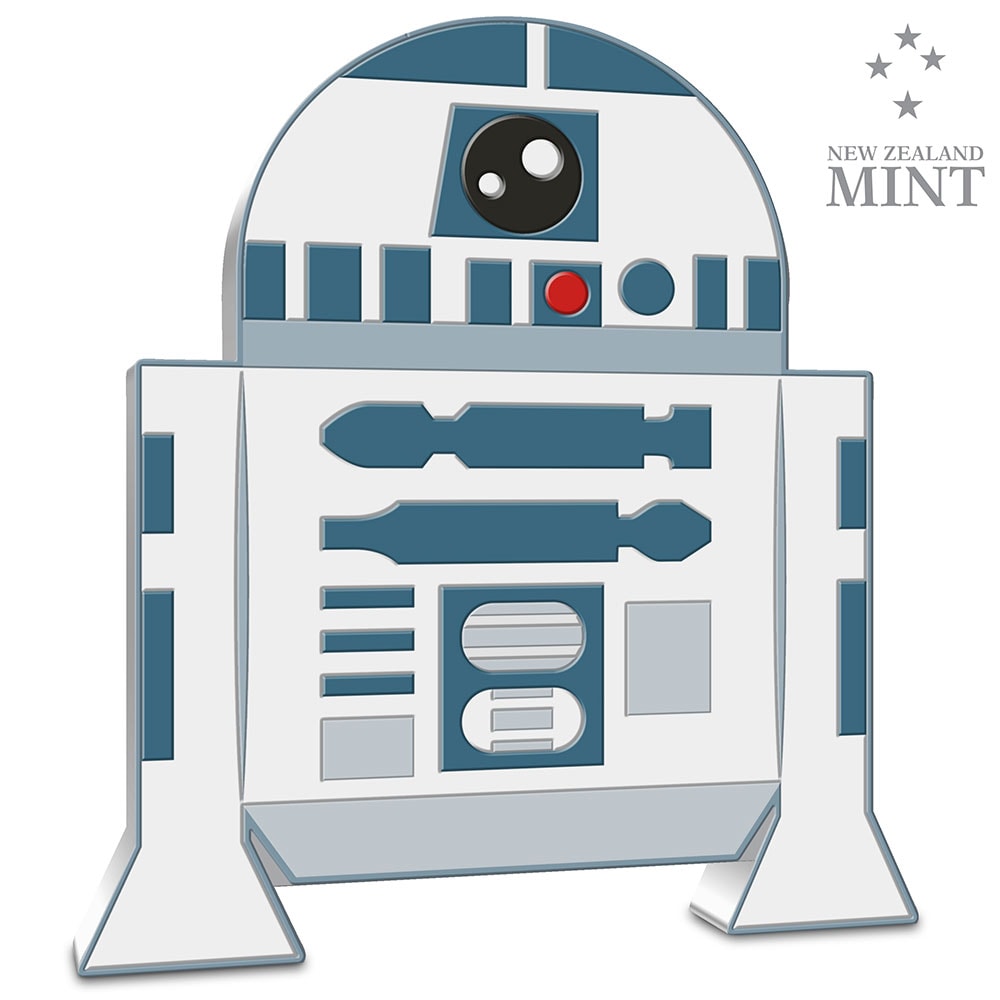 R2-D2 1oz Silver Coin- Prototype Shown
