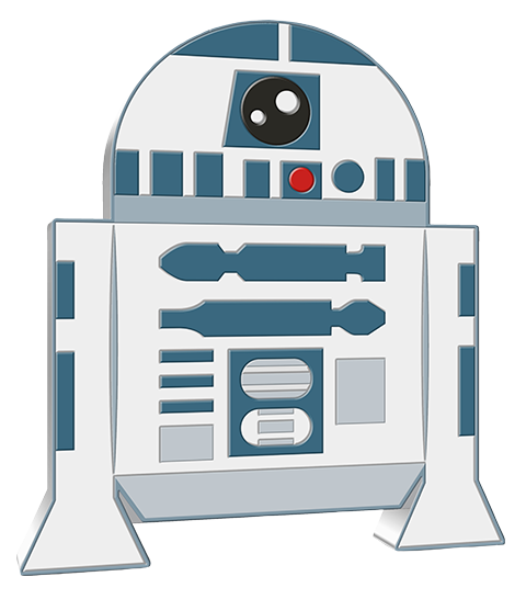 R2-D2 1oz Silver Coin- Prototype Shown