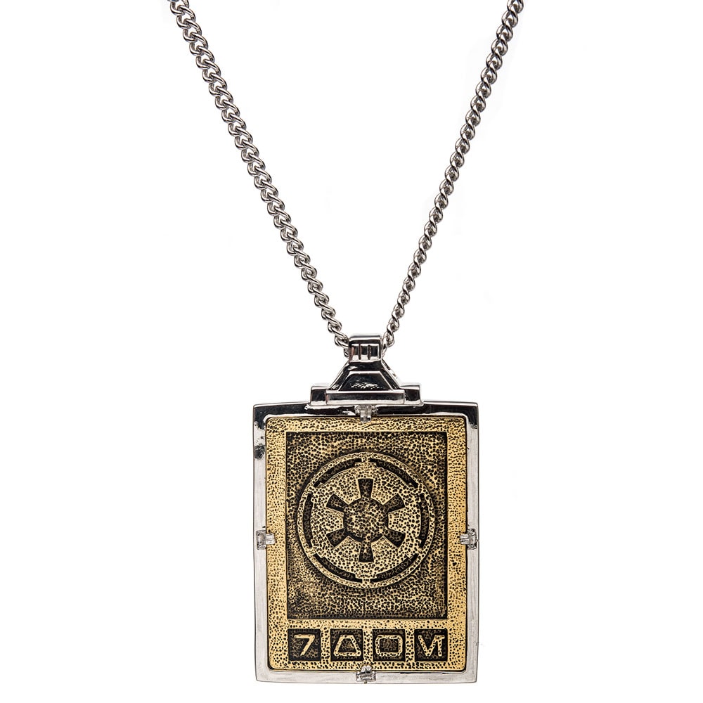 Imperial Credit Necklace (Yellow Gold) (Prototype Shown) View 2
