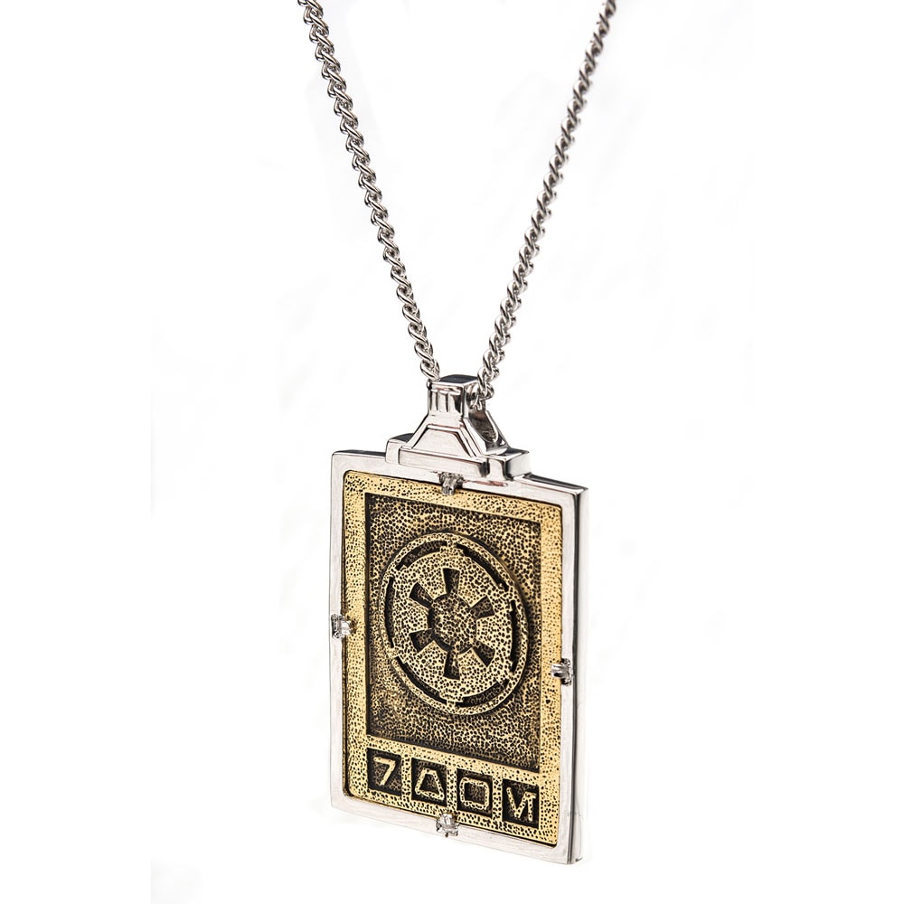 Imperial Credit Necklace (Yellow Gold) (Prototype Shown) View 3
