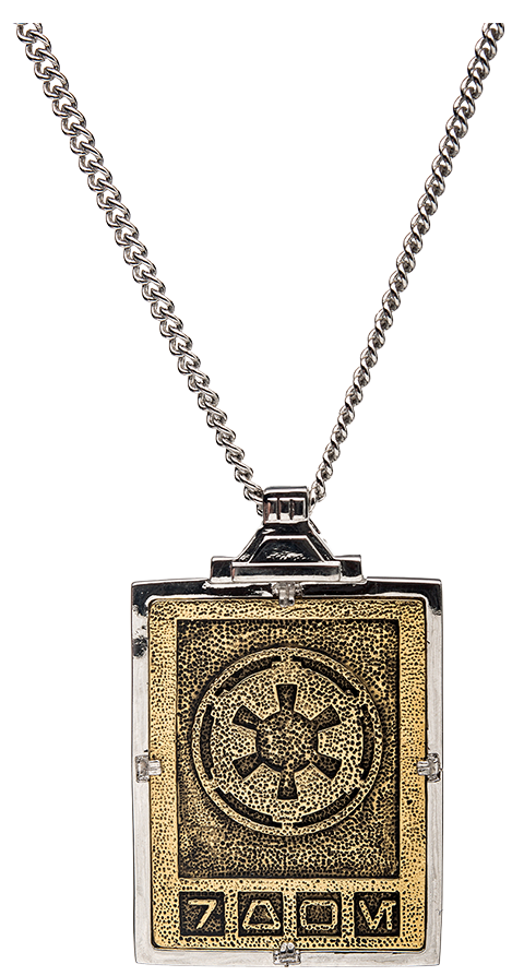 Imperial Credit Necklace (Yellow Gold) (Prototype Shown) View 7