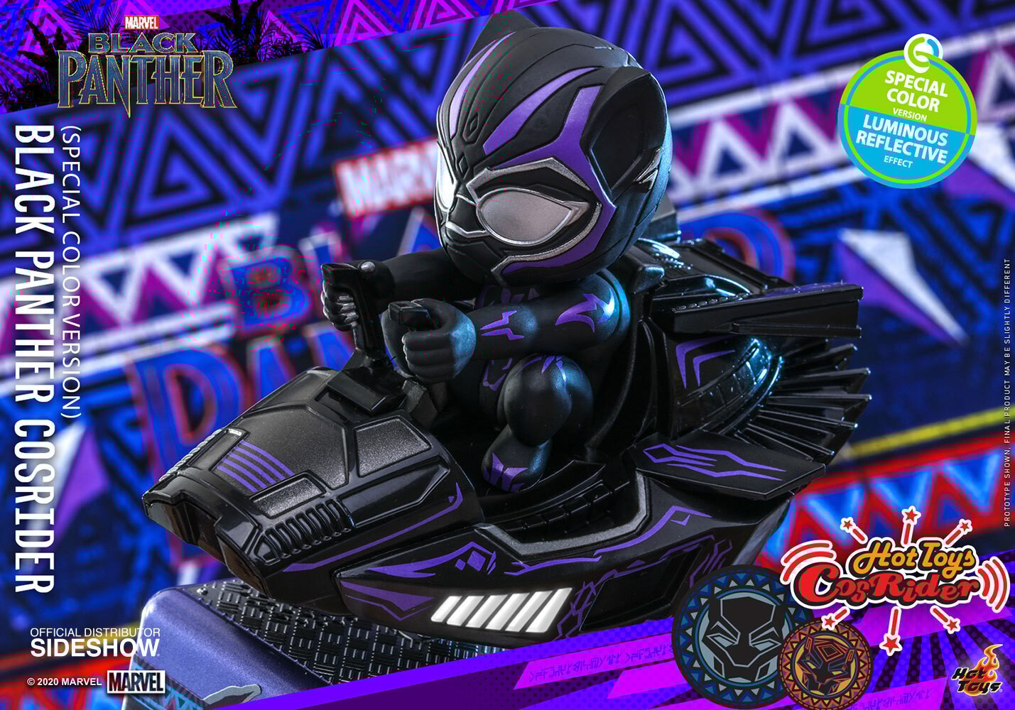 福袋・半額ポスター - クリーニング屋さん専用の通 Black Panther (Special Color Version) CosRider by Hot Toys ミニカー
