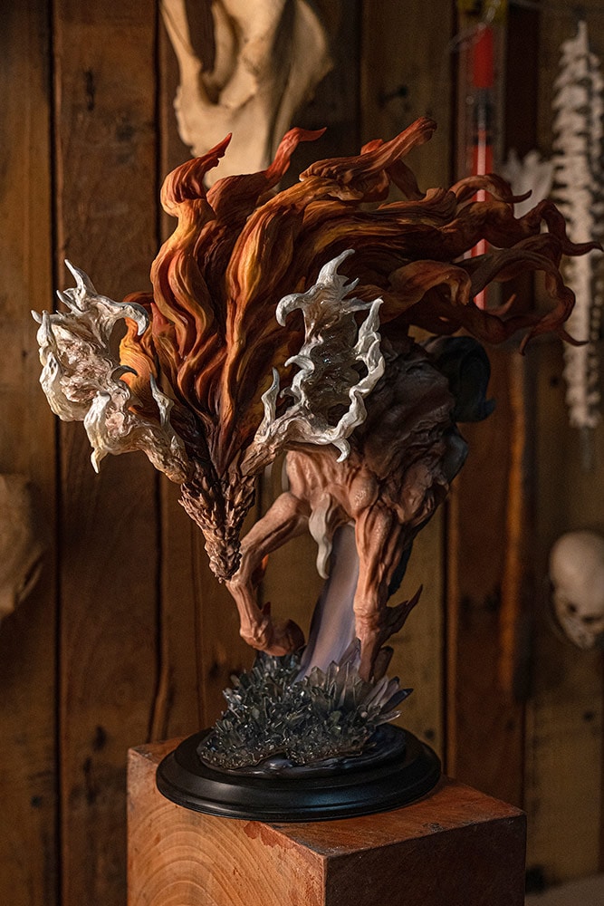 Kazuya Aokiマントルピース Fire Kirin Bust Statue by Manas SUM | Sideshow Collectibles