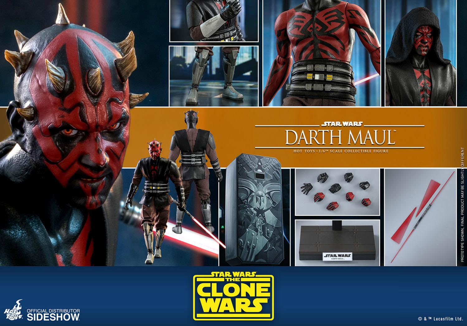 Darth Maul Sixth Scale Collectible Figure by Hot Toys Sideshow
