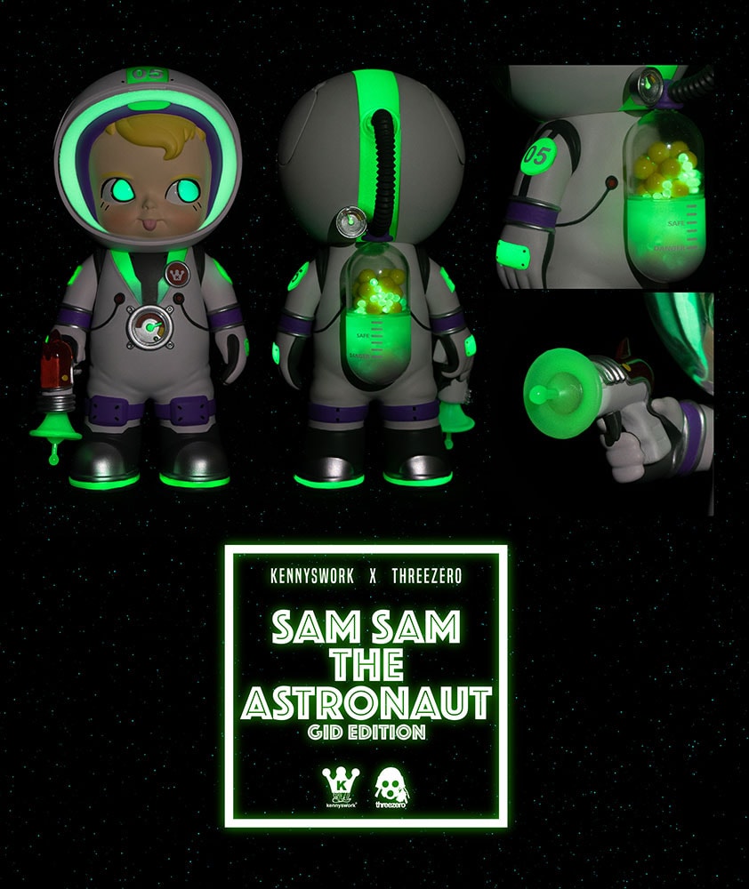 Sam Sam the Astronaut (GID Edition) Exclusive Edition - Prototype Shown