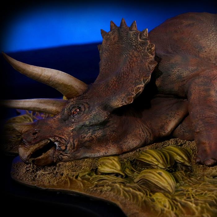 Jurassic Park Sick Triceratops Statues  (Prototype Shown) View 6