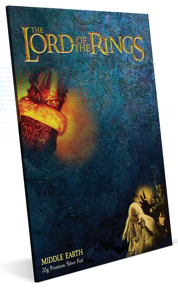 The Lord of the Rings Middle Earth Silver Foil- Prototype Shown