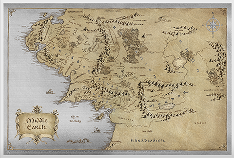 The Lord of the Rings Middle Earth Silver Foil