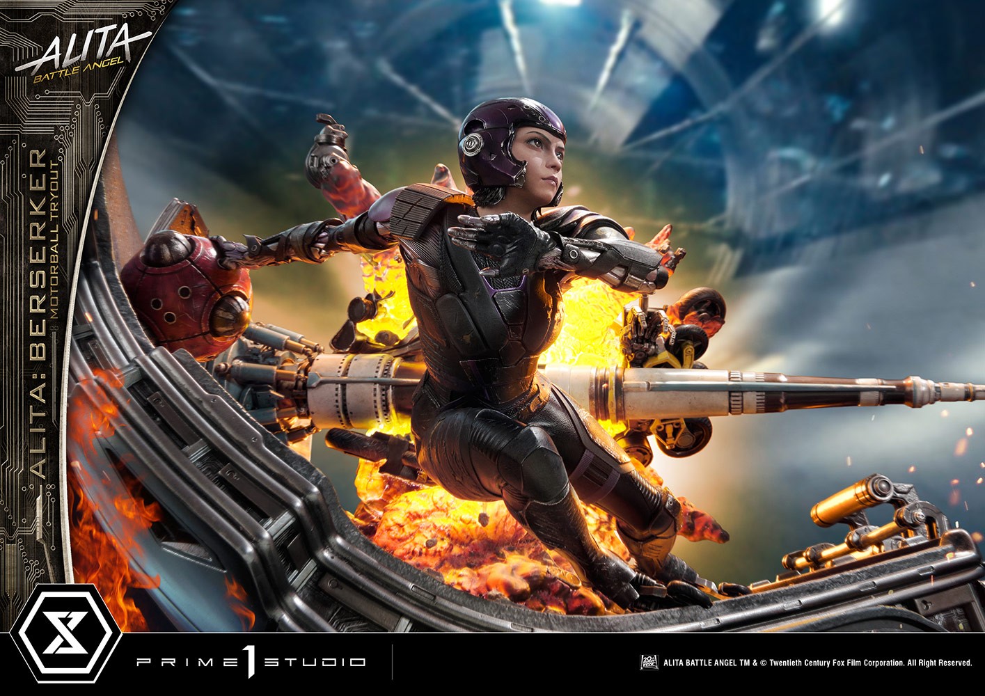 Alita: Battle Angel Alita: Berserker Motorball Tryout Diorama  Collector Edition (Prototype Shown) View 4