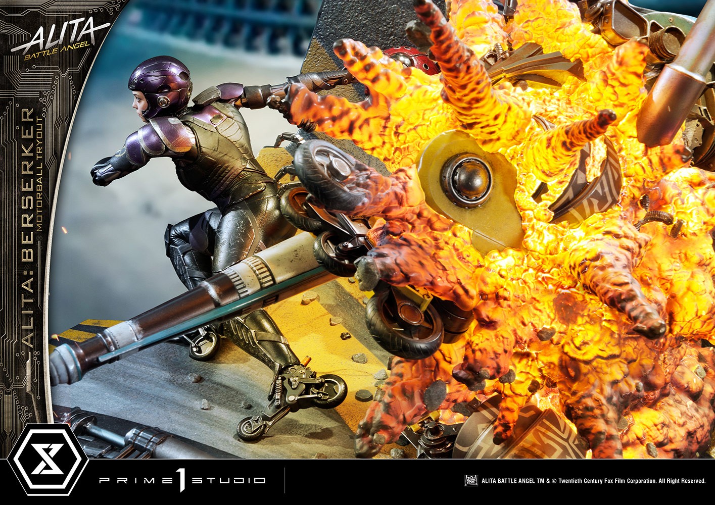 Alita: Battle Angel Alita: Berserker Motorball Tryout Diorama  Collector Edition (Prototype Shown) View 5