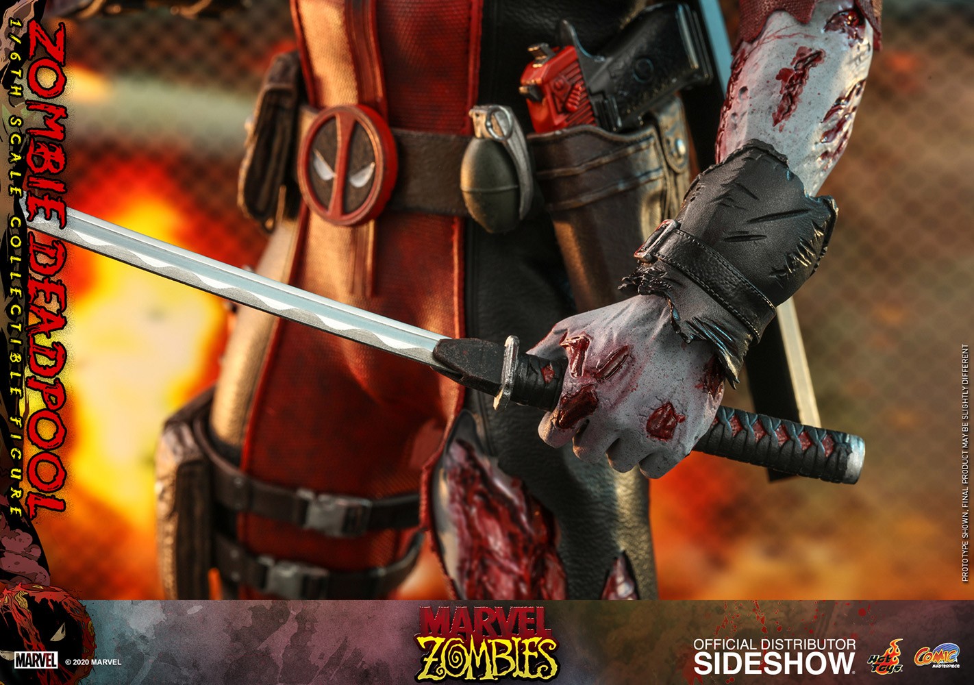 Zombie Deadpool Sixth Scale Collectible Figure by Hot Toys