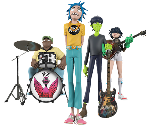 Gorillaz Song Machine Band Full Set- Prototype Shown