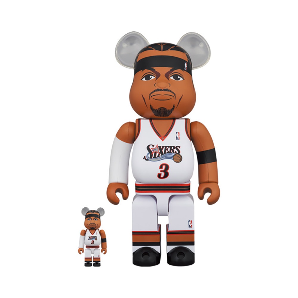 【内祝い】 Be@rbrick Allen 400 and 100% 76ers) (Philadelphia Iverson スポーツ