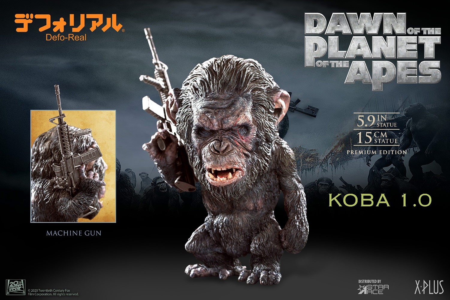 Dawn of the Planet of the Apes Koba 1.0 (Gun Version) Statues  (Prototype Shown) View 7