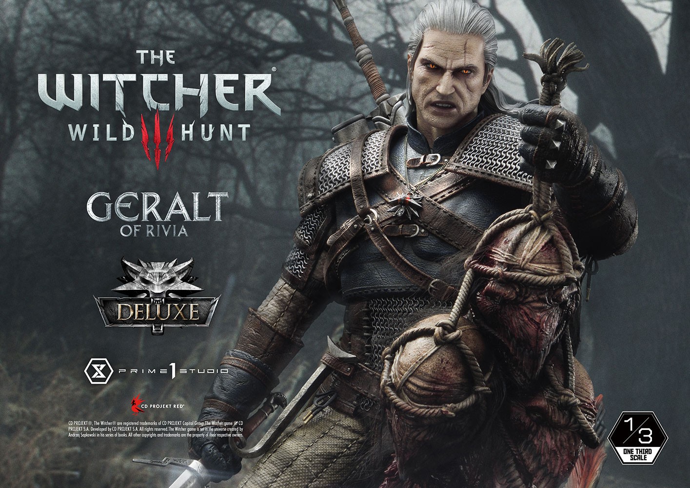 Geralt of Rivia (Deluxe Version) (Prototype Shown) View 1