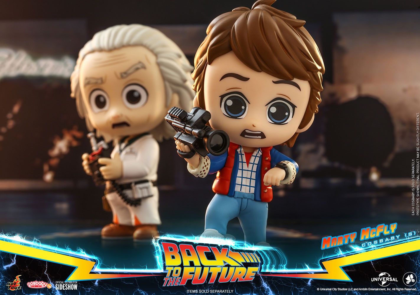 Back to the Future Doc Brown Cosbaby(S) Collectible Figure  (Prototype Shown) View 1
