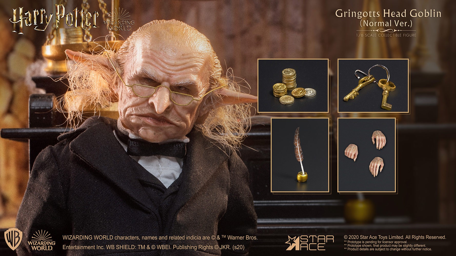 Gringotts Head Goblin (Normal Version)- Prototype Shown