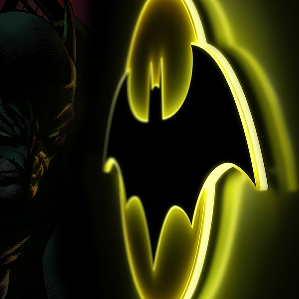 DC Comics Batman LED Logo Light (Large) Wall Light  View 3