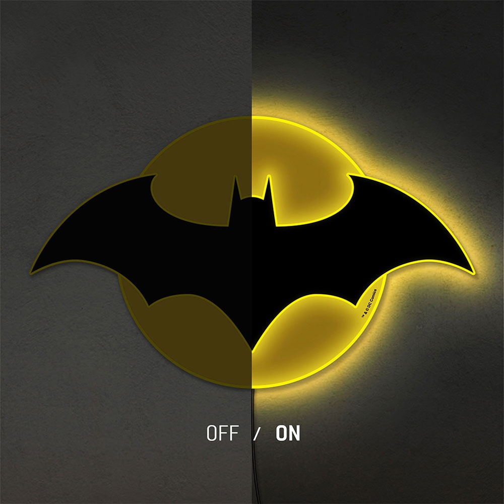 DC Comics Batman LED Logo Light (Large) Wall Light  View 11