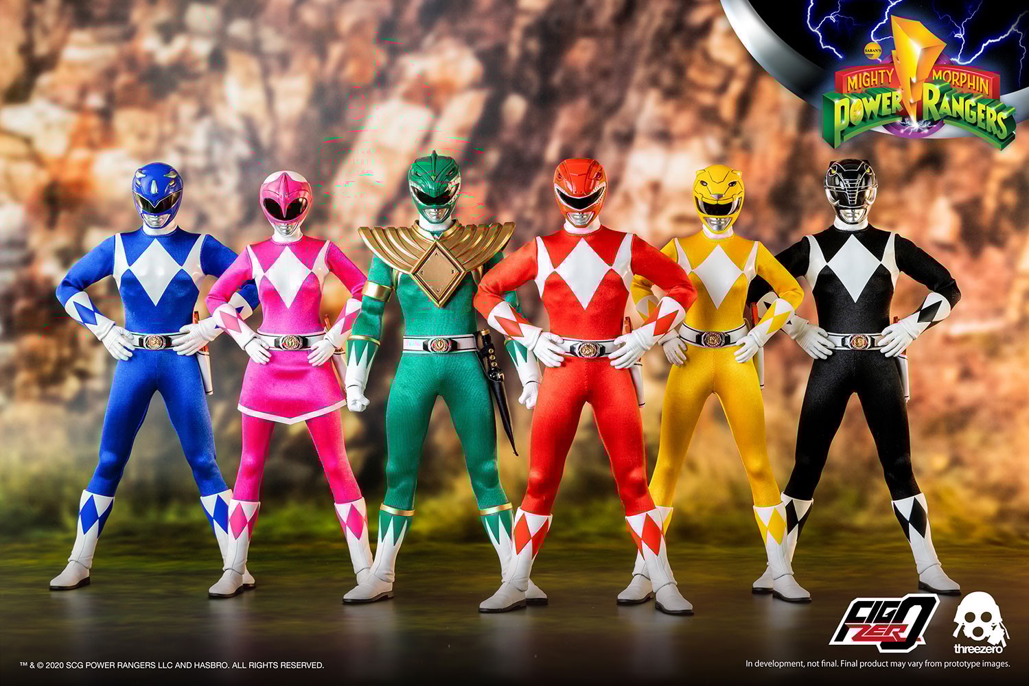 Core Rangers + Green Ranger Six Pack- Prototype Shown