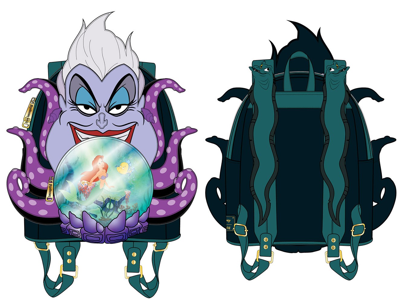 Disney Villains Ursula with Crystal Ball Mini Backpack