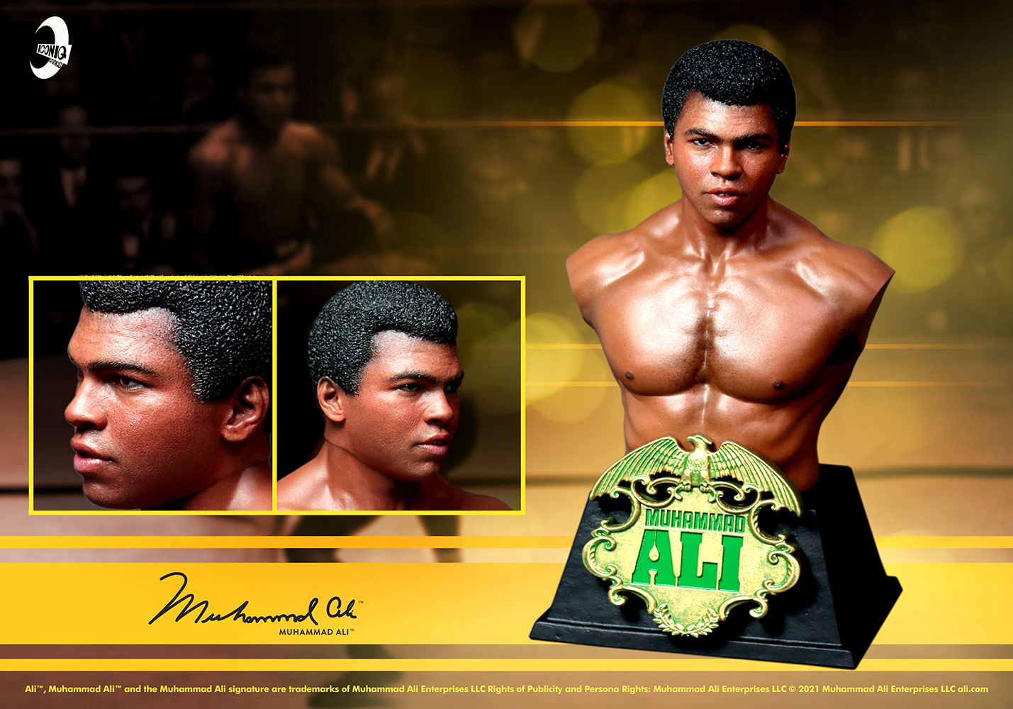 Muhammad Ali Muhammad Ali Bust  (Prototype Shown) View 3