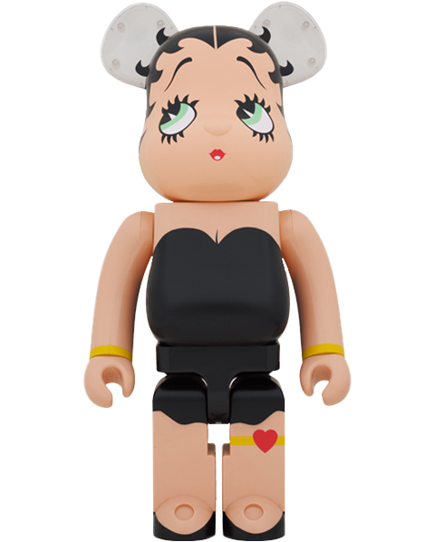 【楽ギフ_のし宛書】 Betty Bearbrick Boop Figure Collectible 1000 Version Black キャラクターグッズ