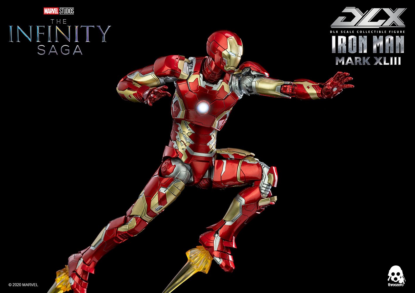 Iron Man Mark XLIII DLX 1:12 Collectible Figure by Threezero