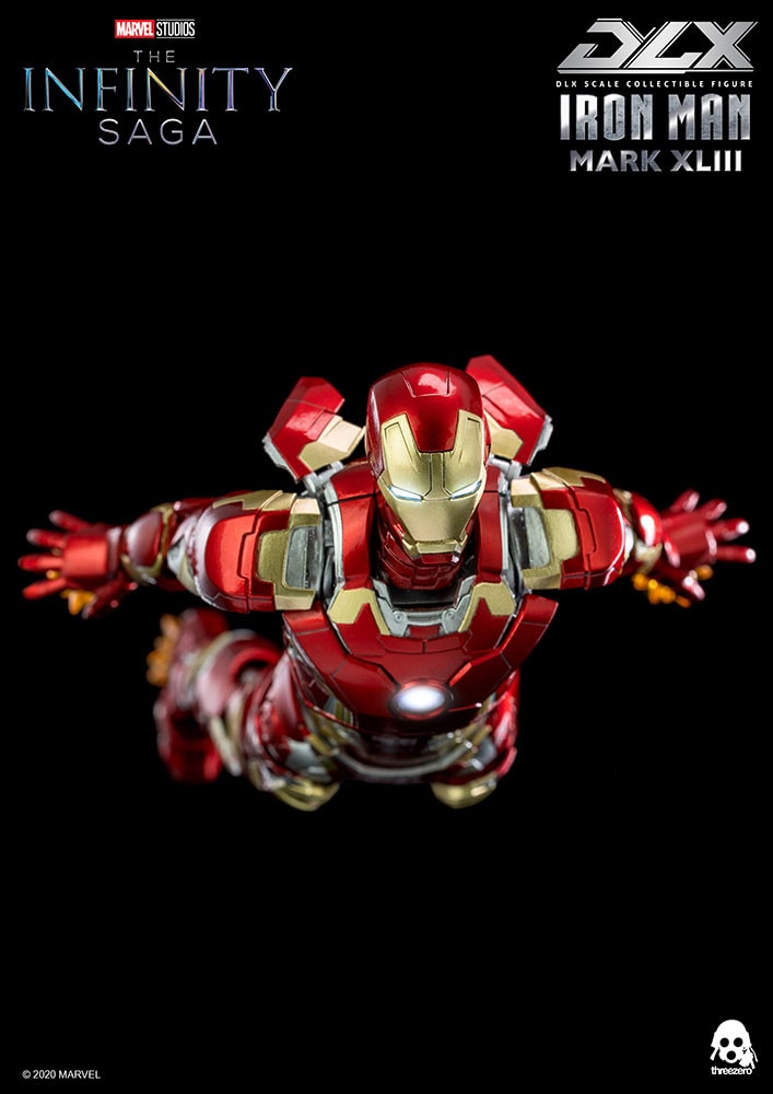 Iron Man Mark XLIII DLX 1:12 Collectible Figure by Threezero Iron Man Mark XLIII DLX 1:12 Collectible Figure by Threezero